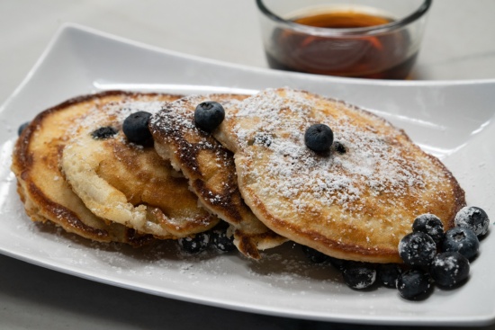Blueberry Pancakes at Gochas Breakfast Bar